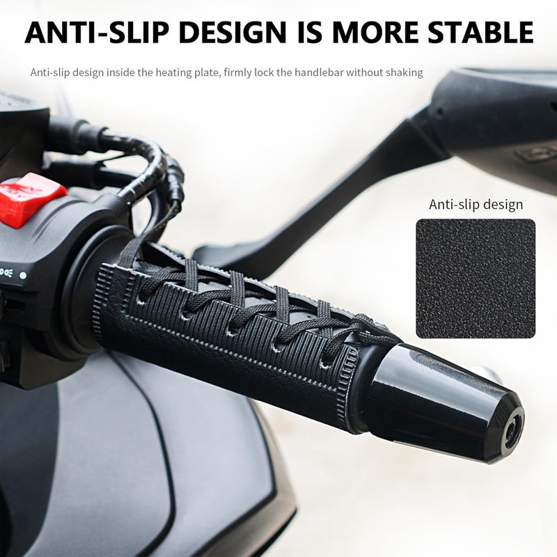 OXWIND USB Motorcycle Heated Grips Covers, 5V Heating Handlebar Compatible with Harley Davidson, 3 Heat Settings & IP67 Waterproof ATV 4 Wheeler Hand Warmers - Image 4
